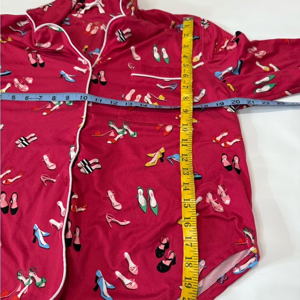 Kate Spade Pink Shoe-Print Pajama Set in size medium - Picture 13 of 14